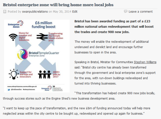 Bristol enterprise zone will bring home more local jobs