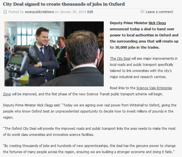 City Deal signed to create thousands of jobs in Oxford