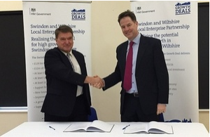 Nick Clegg signs £129m growth deal for Swindon and Wiltshire
